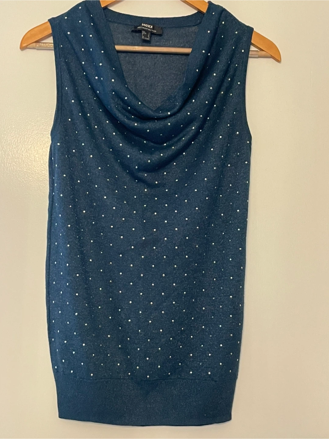 Mexx Metropolitan Sleeveless Cowl Neck Top Size L