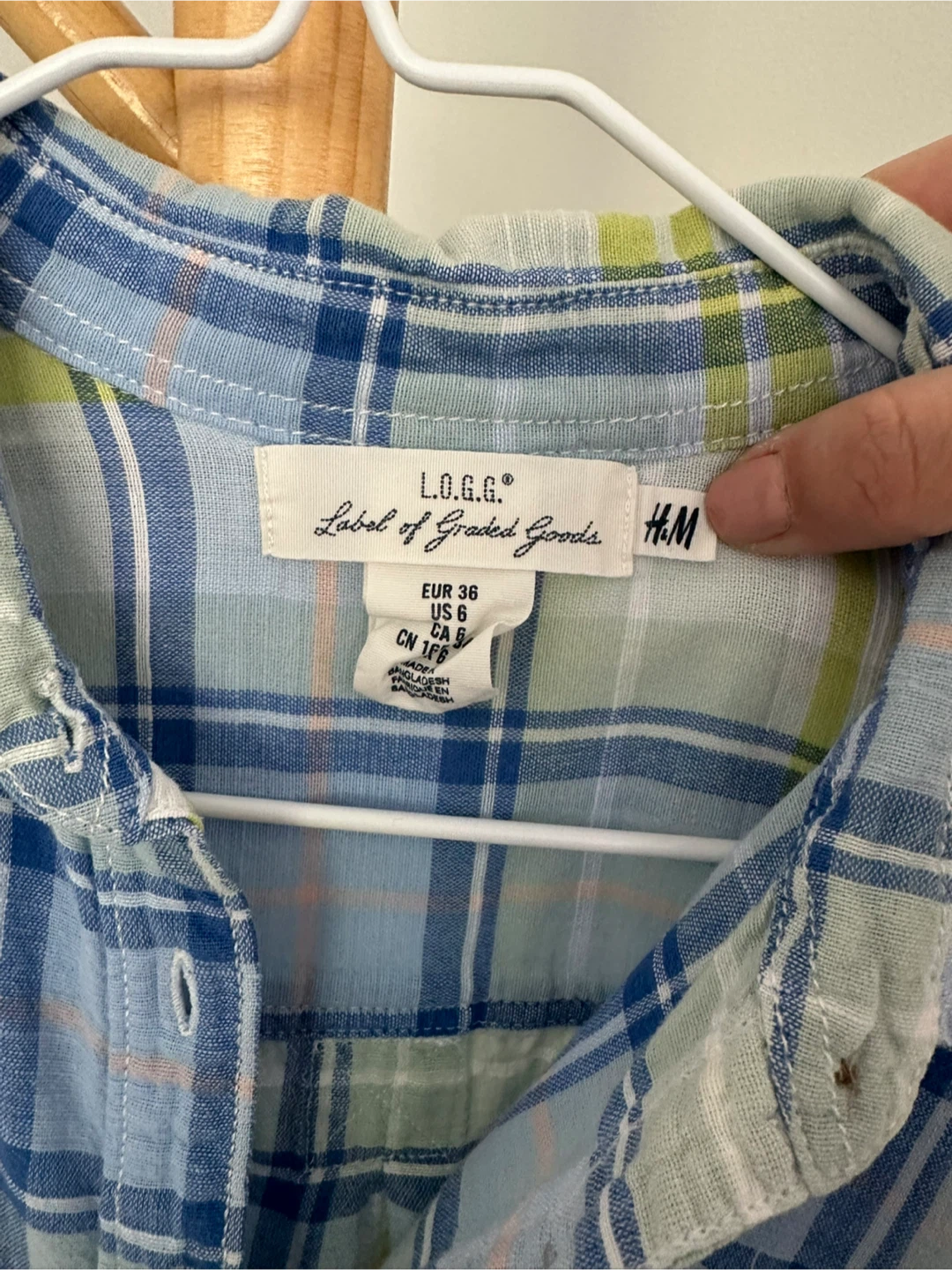 🥕L.O.G.G. Plaid Button-Up Shirt - photo 4