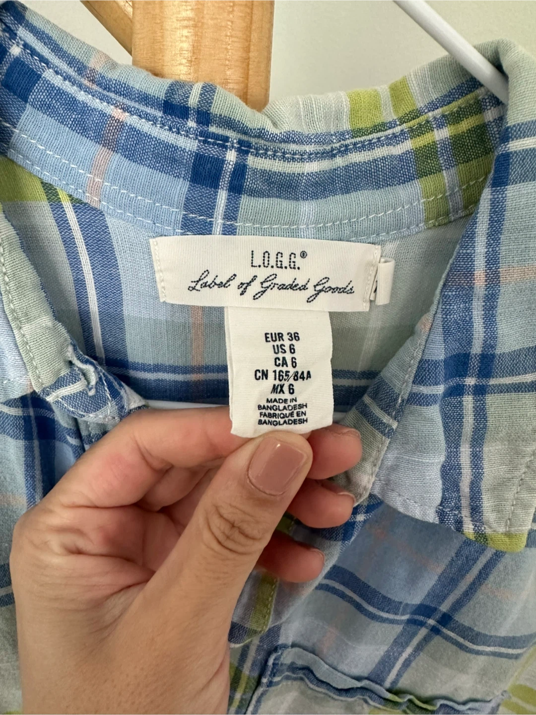 🥕L.O.G.G. Plaid Button-Up Shirt - photo 3