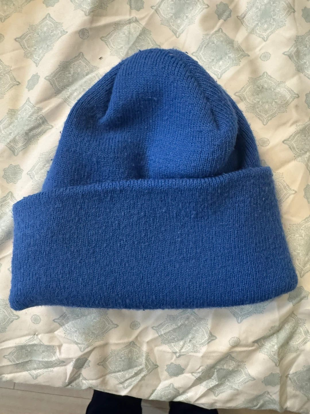 Blue Knit Beanie Hat - photo 2