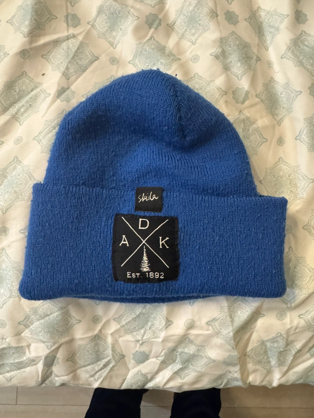 Blue Knit Beanie Hat - photo 3