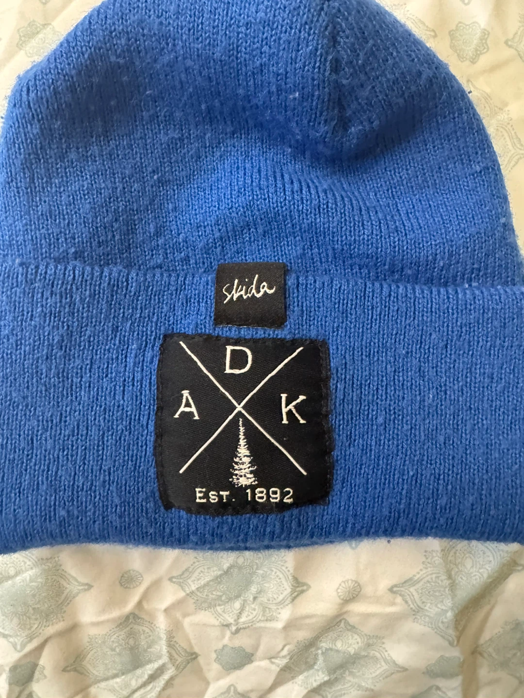 Blue Knit Beanie Hat - photo 4