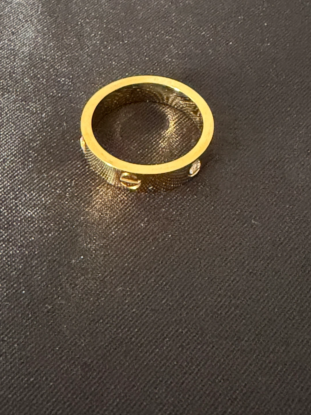 Gold Love Ring with Diamonds