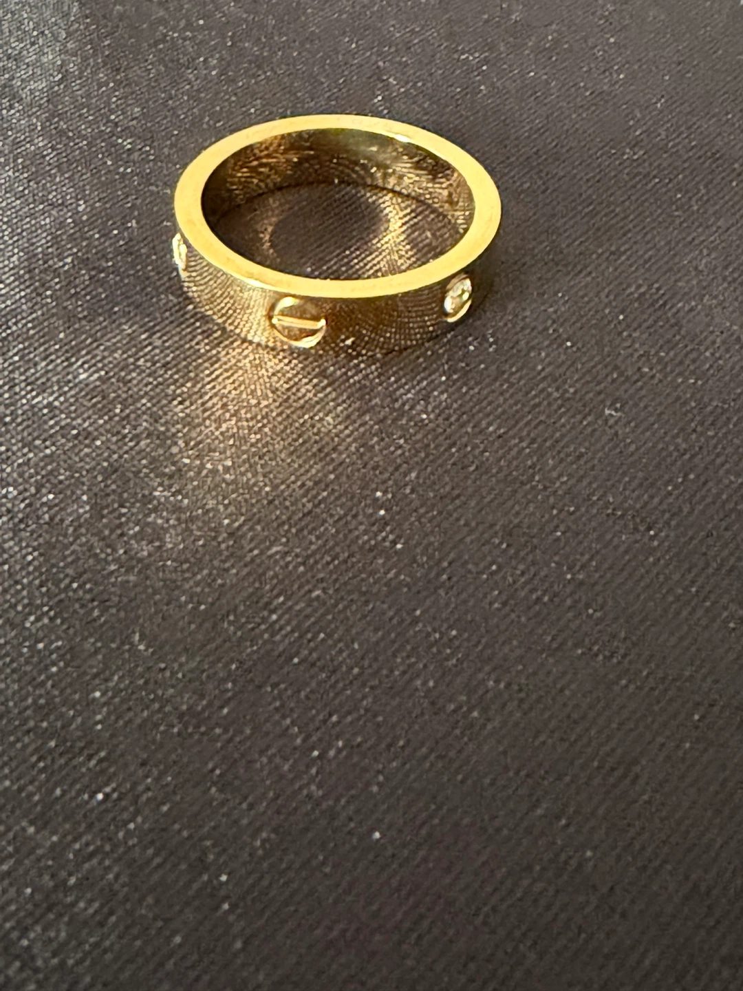 Gold Love Ring with Diamonds - photo 3