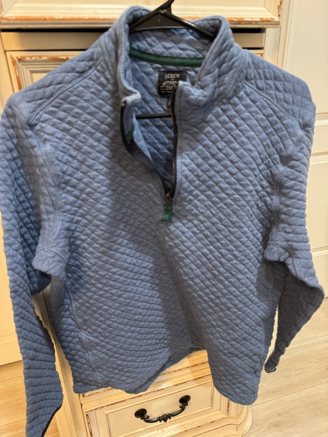 J. Crew Authentic Fleece Quilted Pullover Sweatshirt - photo 3