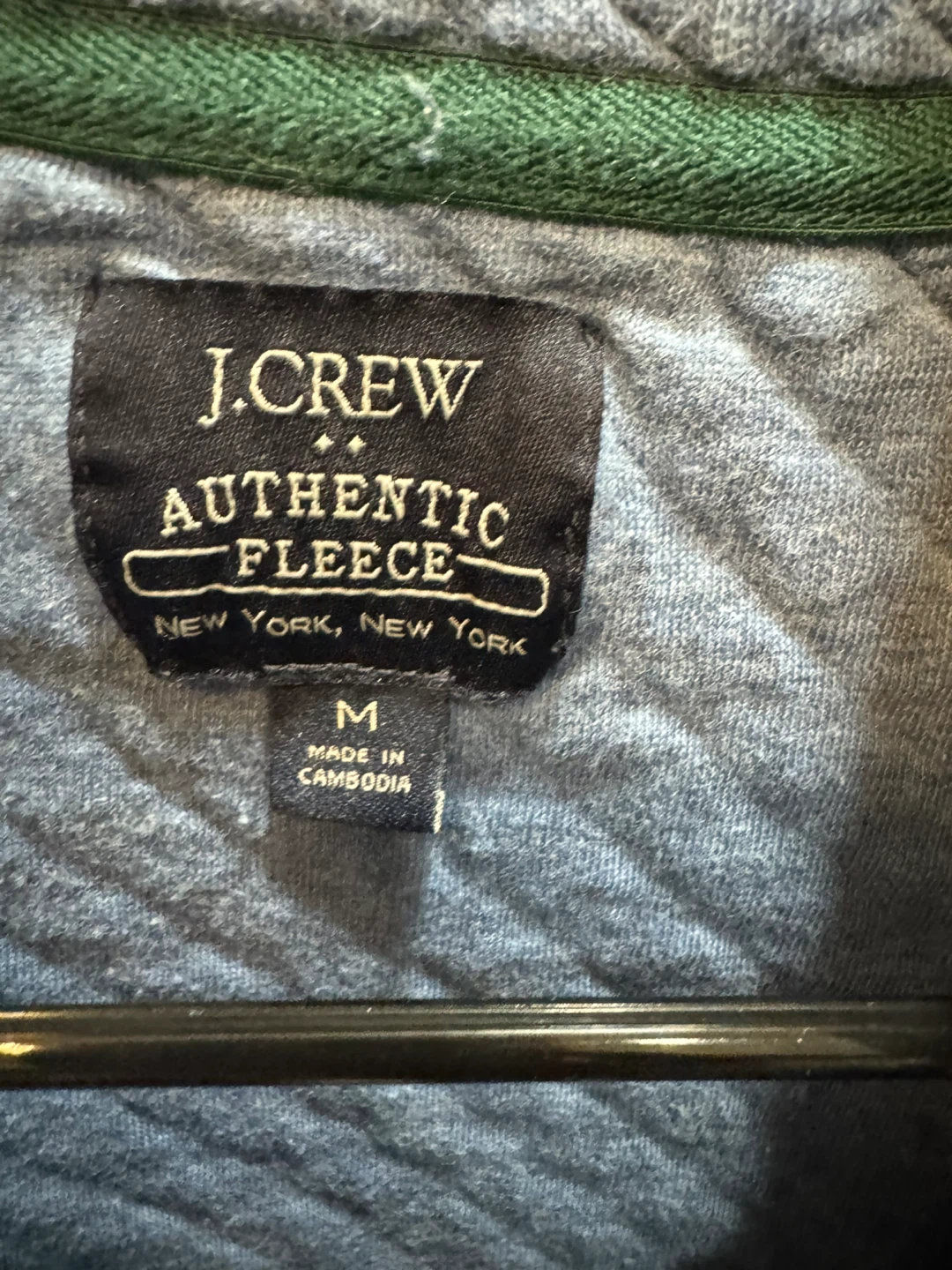 J. Crew Authentic Fleece Quilted Pullover Sweatshirt - photo 2
