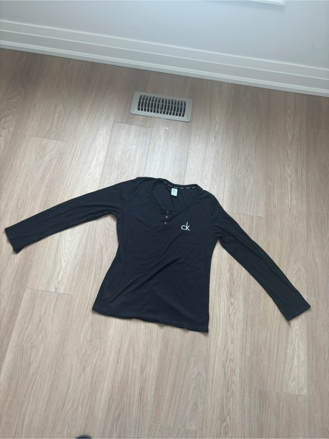 Calvin Klein Black Long Sleeve Top