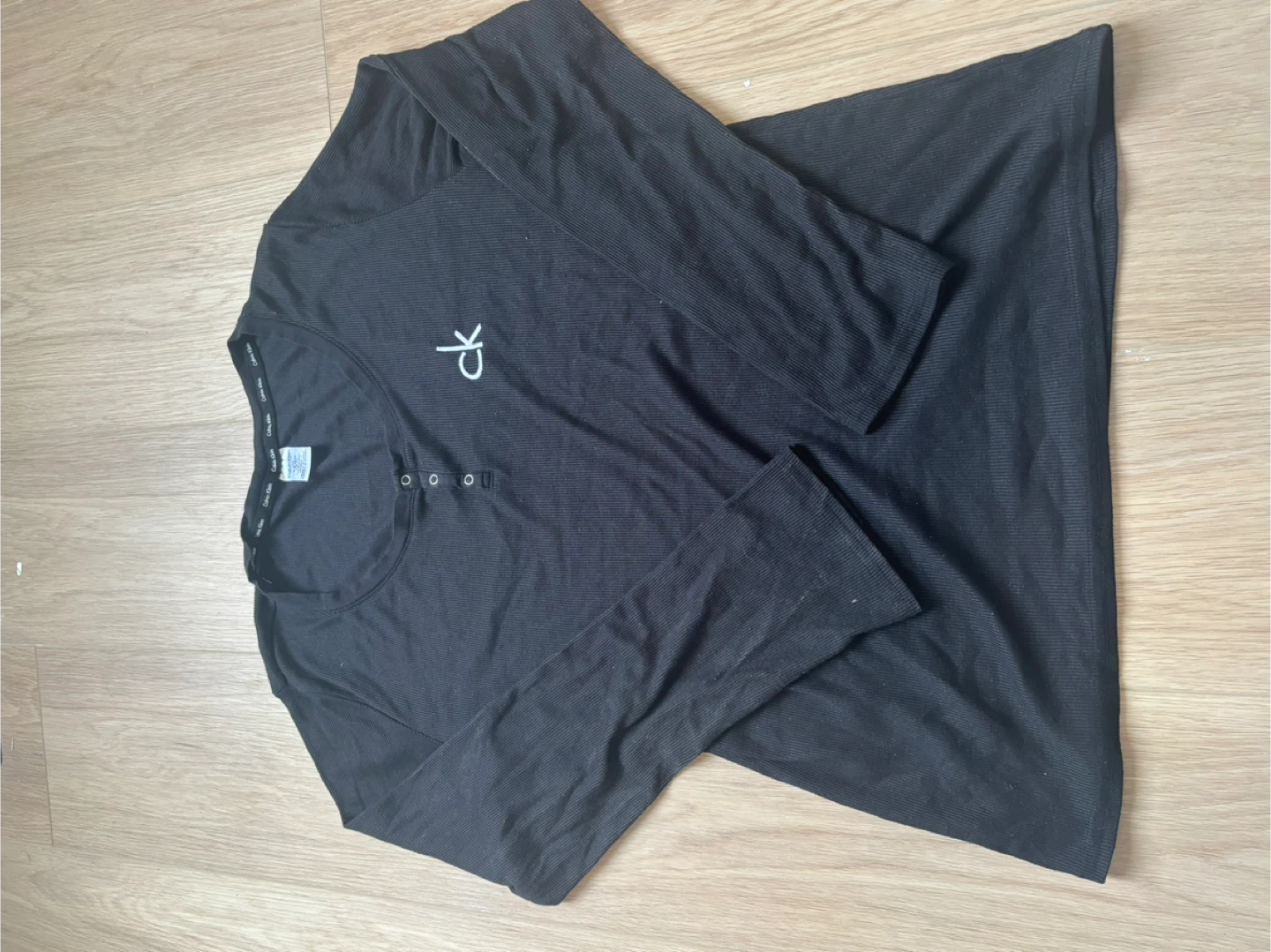 Calvin Klein Black Long Sleeve Top - photo 2