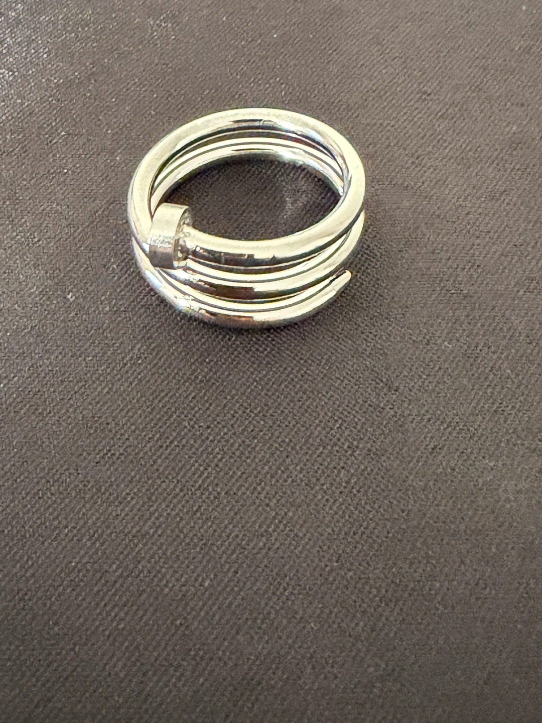 Sterling Silver Nail Ring