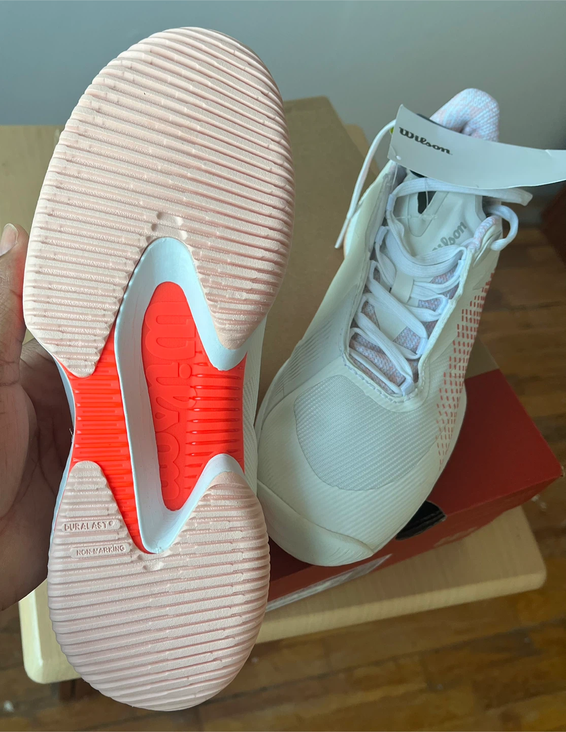 Wilson Kaos Swift 1.5 Women's Tennis Shoes White Red Blue US 9 - photo 5