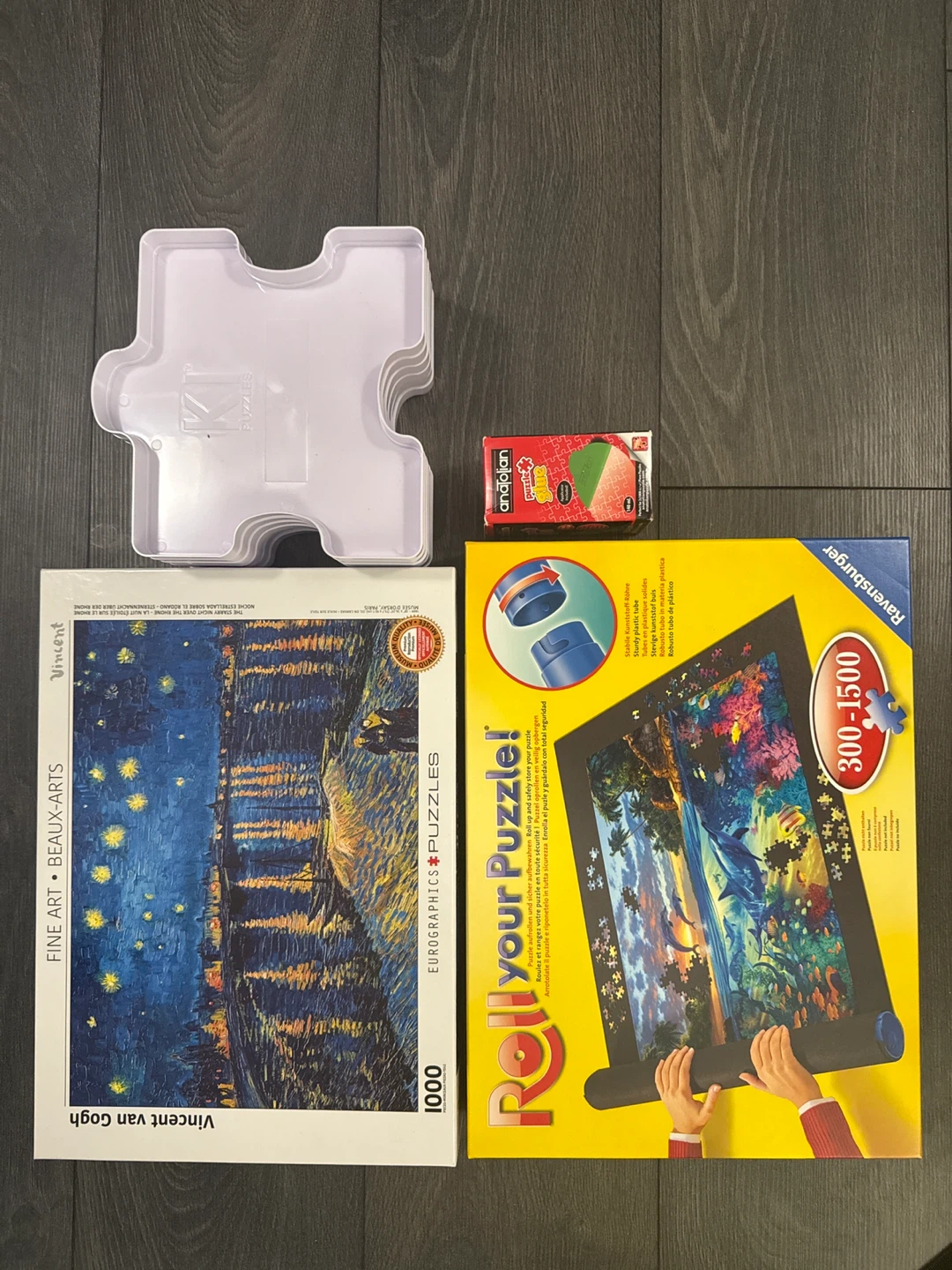 Puzzle + accessories Bundle-Vincent Van Gogh Starry Night 1000