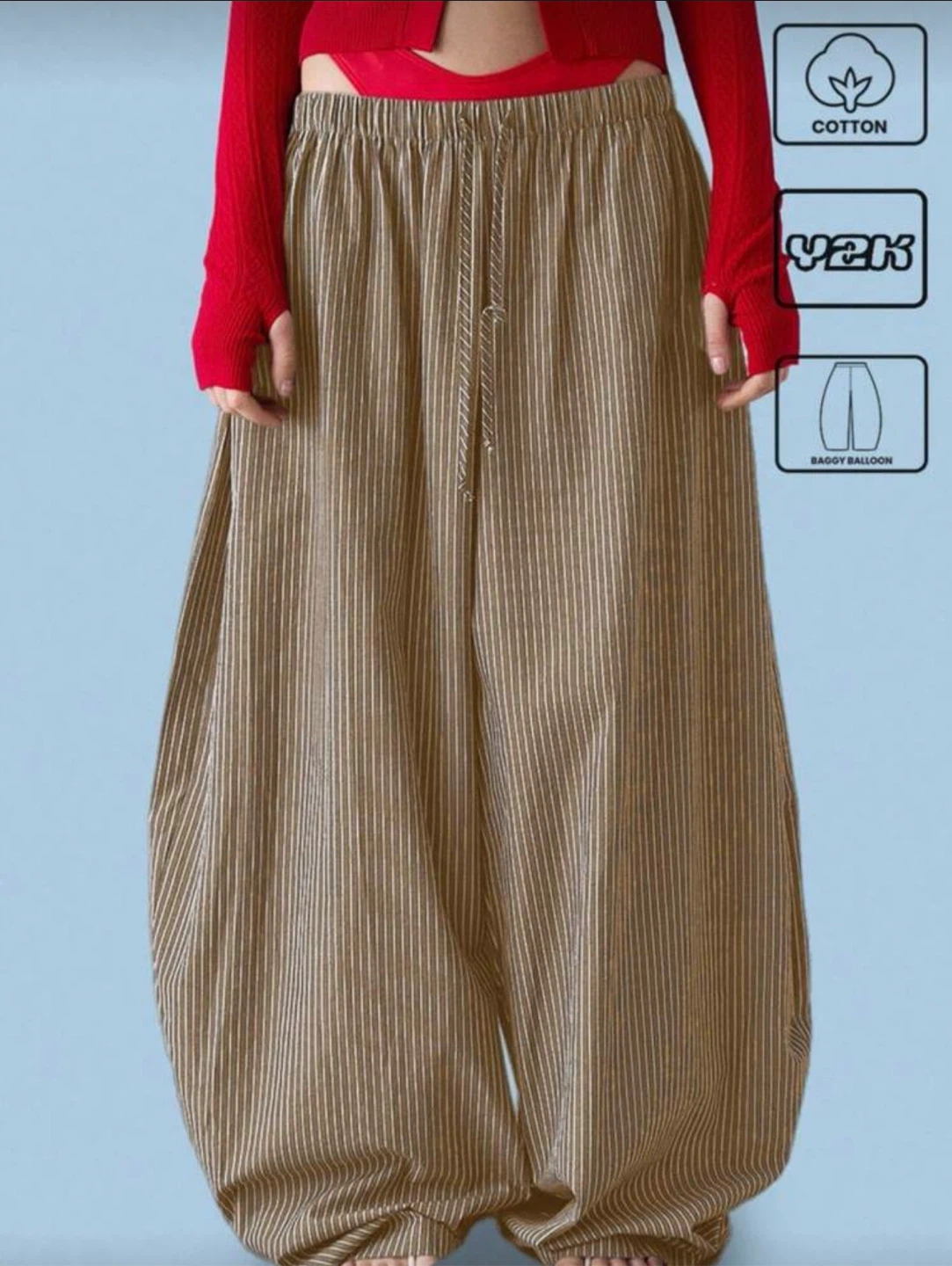 New Striped wide leg  Pants small - photo 3