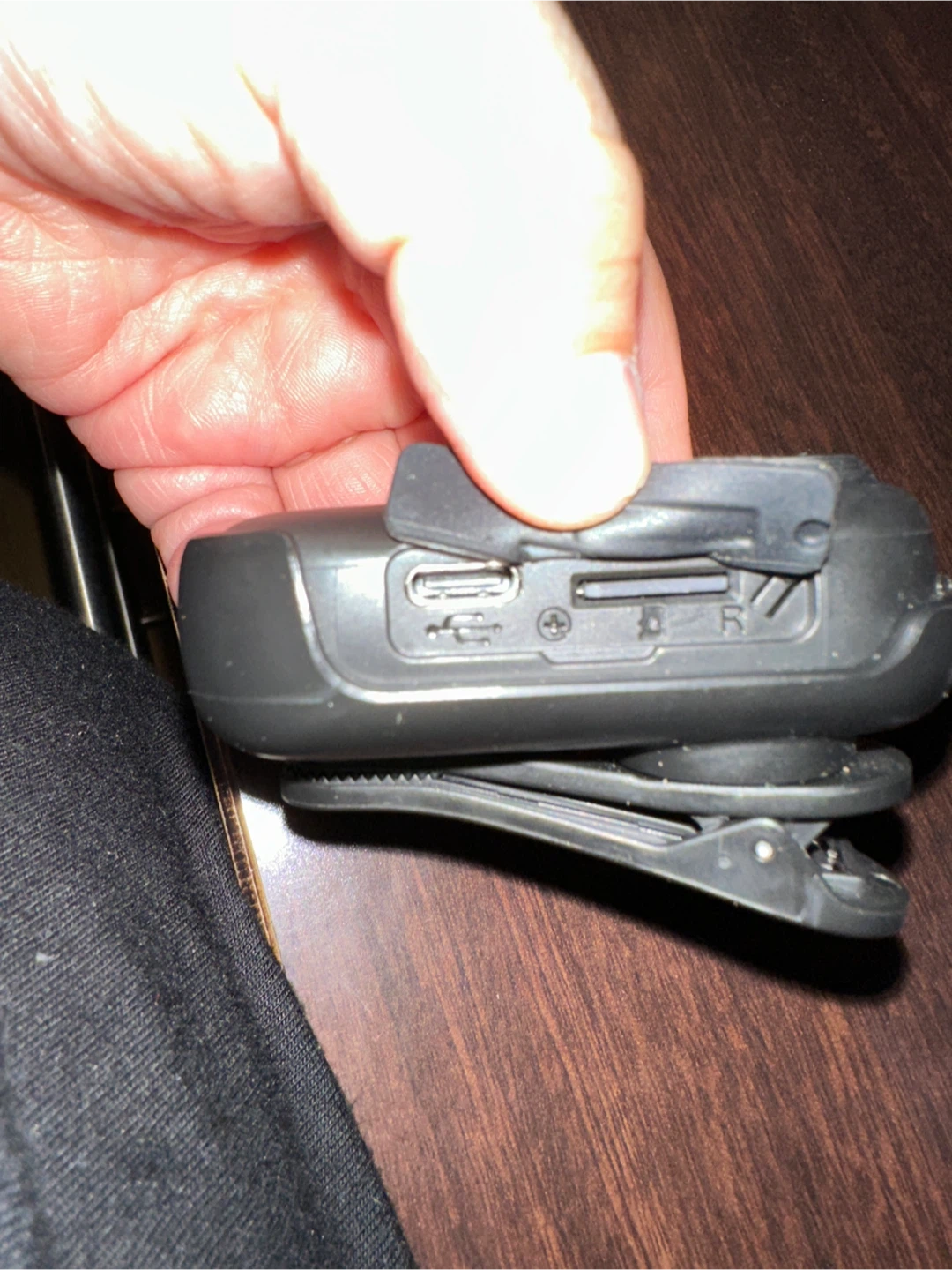 Black Clip-on Wearable Mini Camera - photo 4