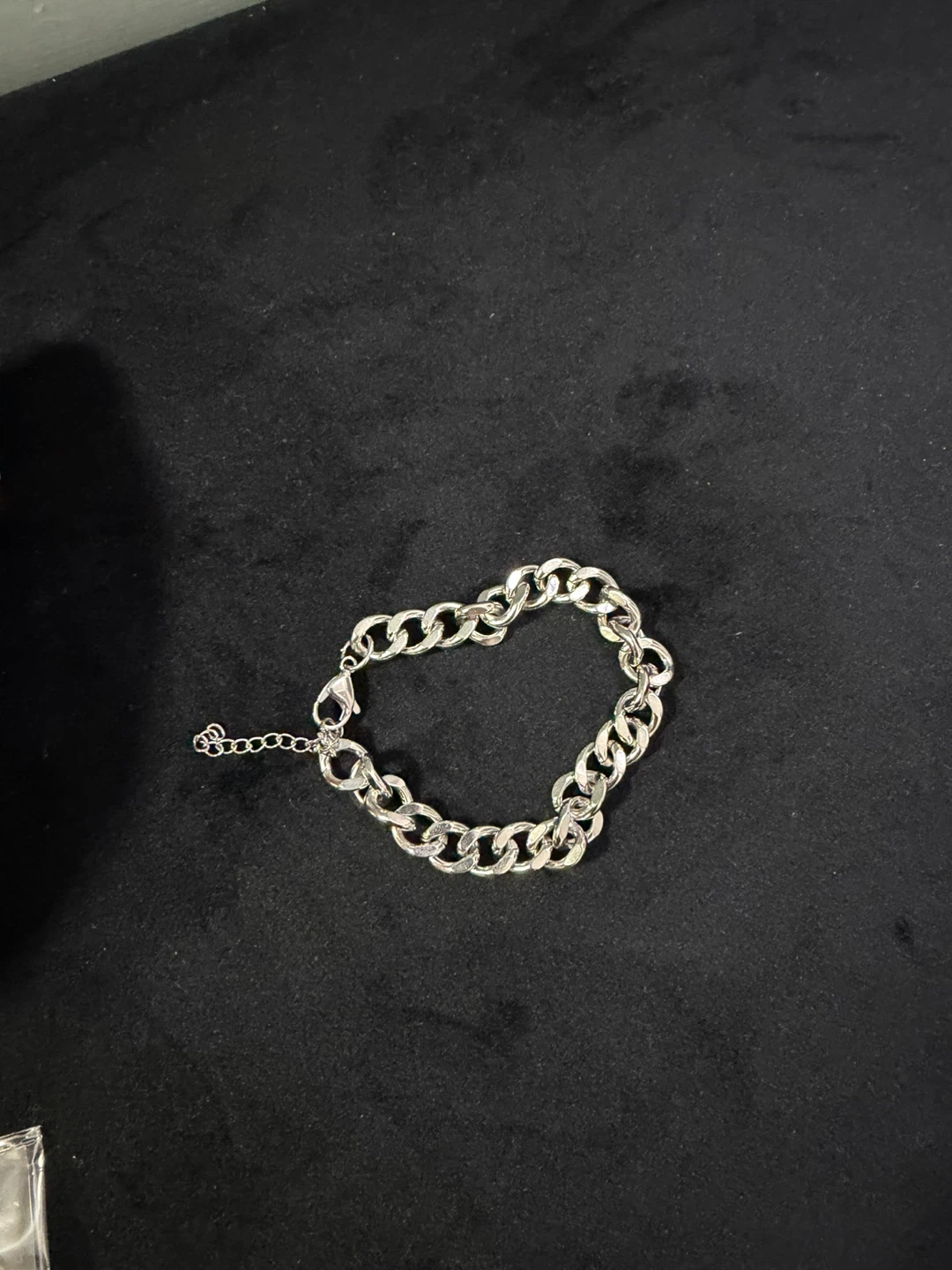 Silver Curb Chain Bracelet