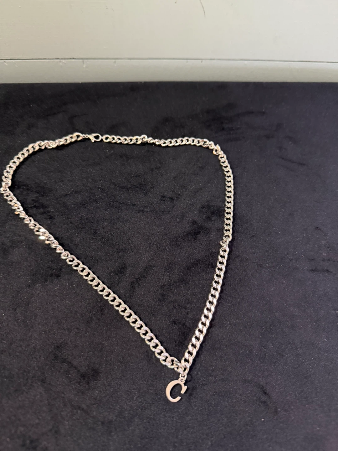 Initial "C” Pendant Necklace
