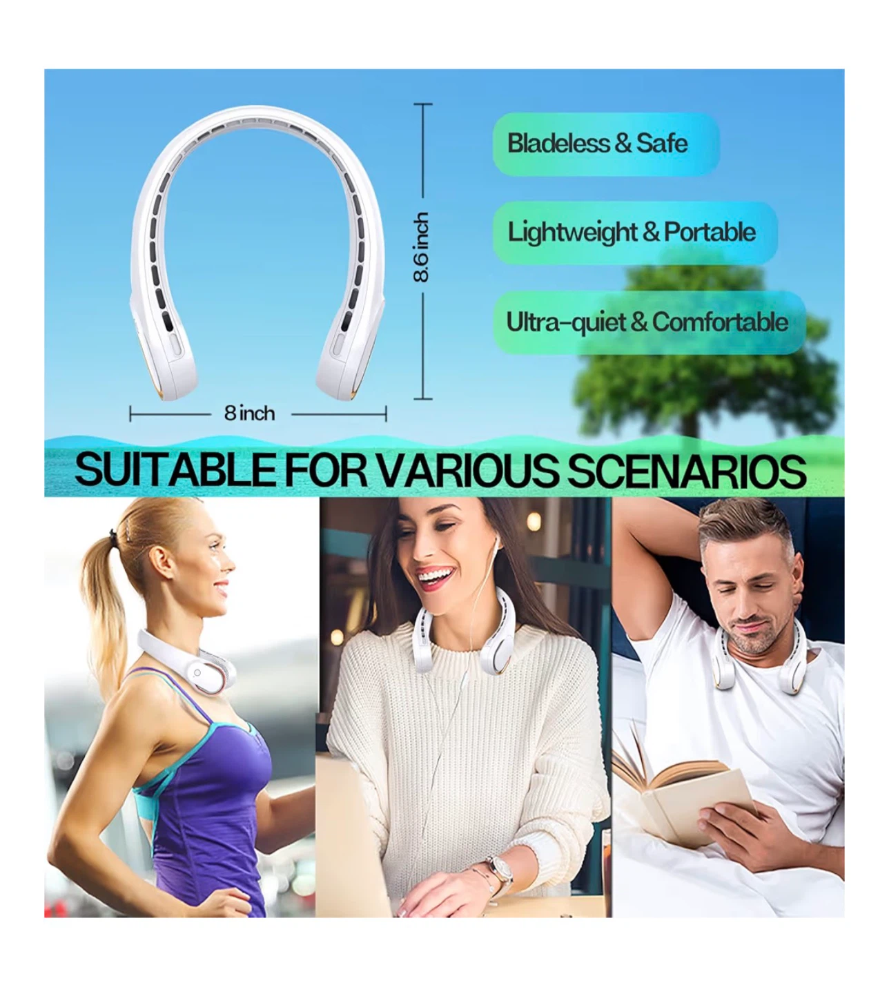 Portable Neck Fan - photo 2