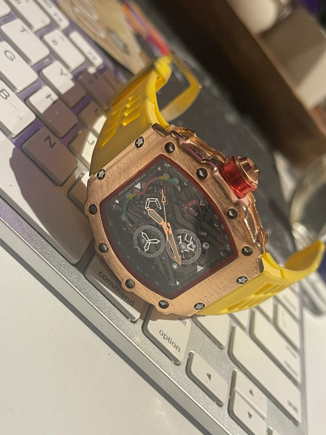 Richard Mille RM35-01 Automatic Watch - Yellow Band - photo 3