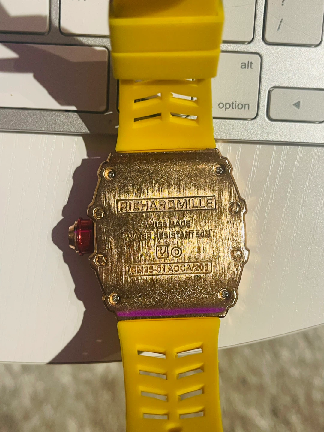 Richard Mille RM35-01 Automatic Watch - Yellow Band