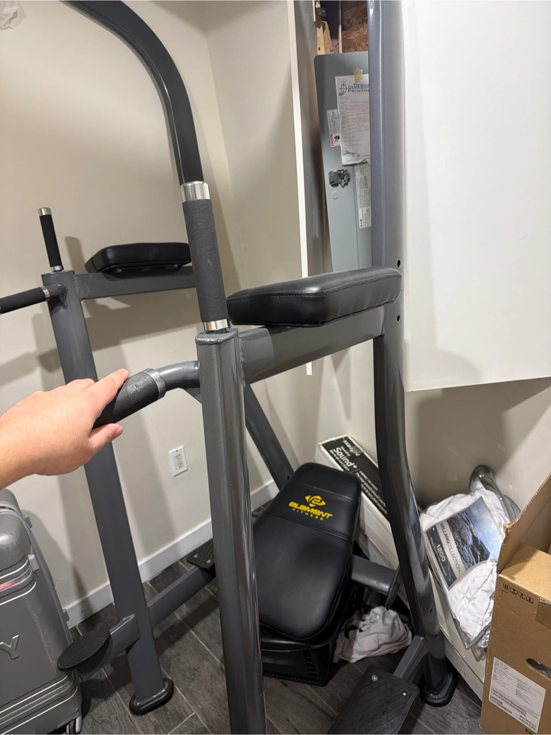 Element Fitness Power Tower / Vertical Knee Raise Station - photo 3