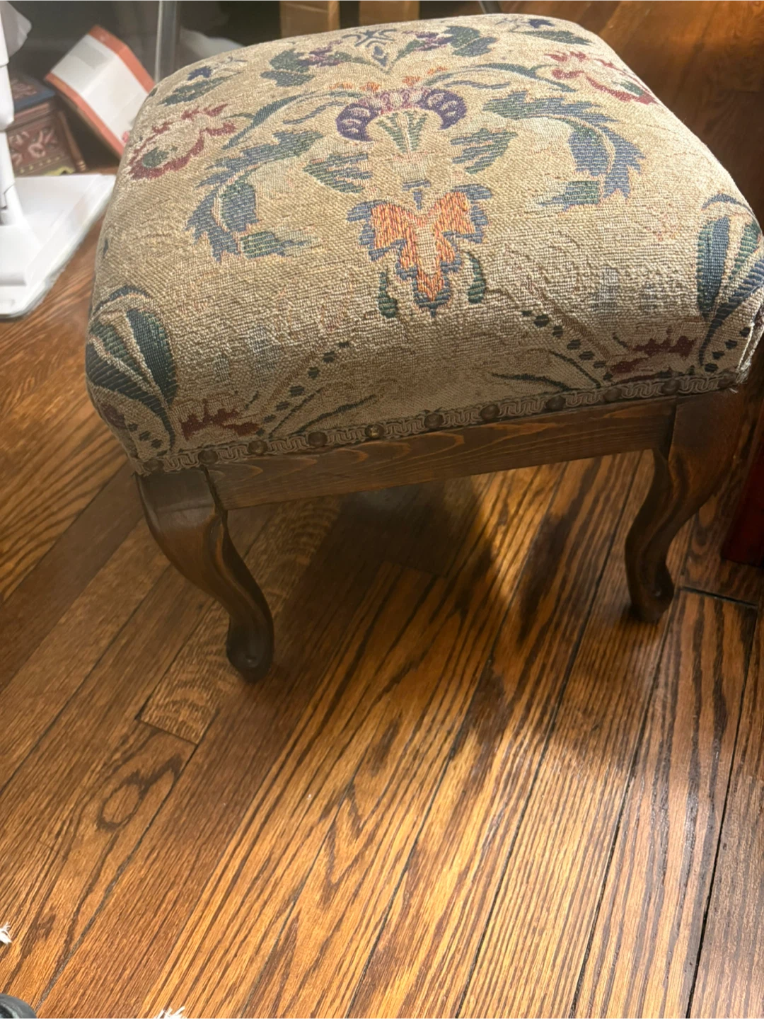 🥕 Tapestry Footstool Ottoman - photo 2