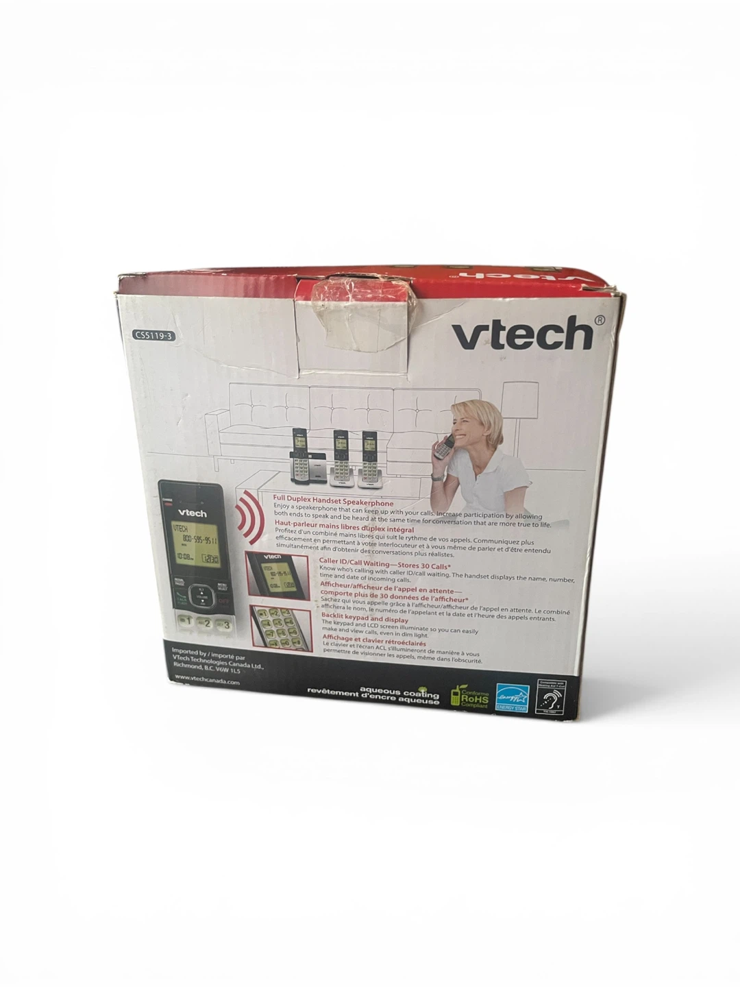 Système de téléphone sans fil VTech 3 combinés - photo 2