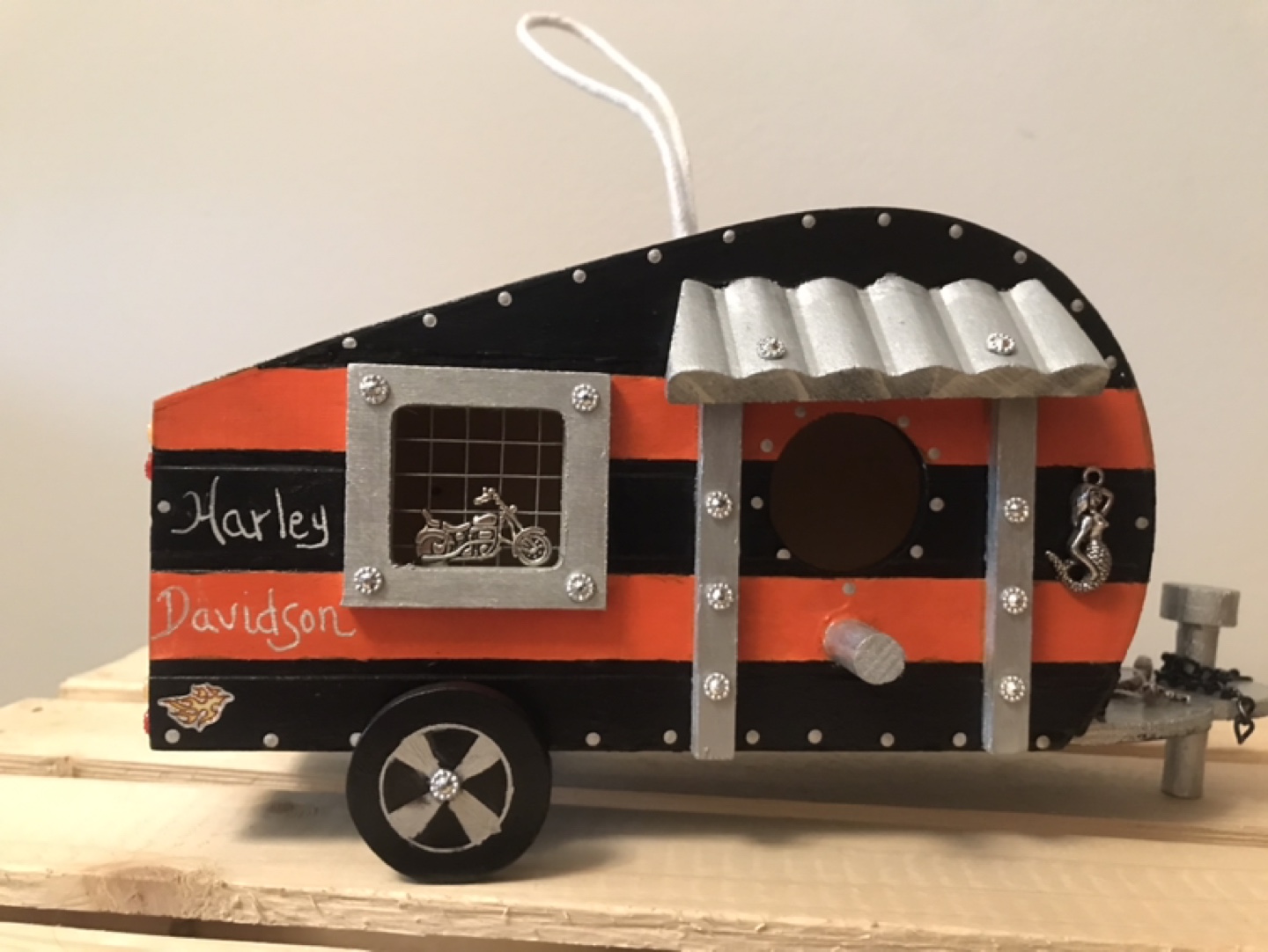 Harley Davidson Camper Bird House
