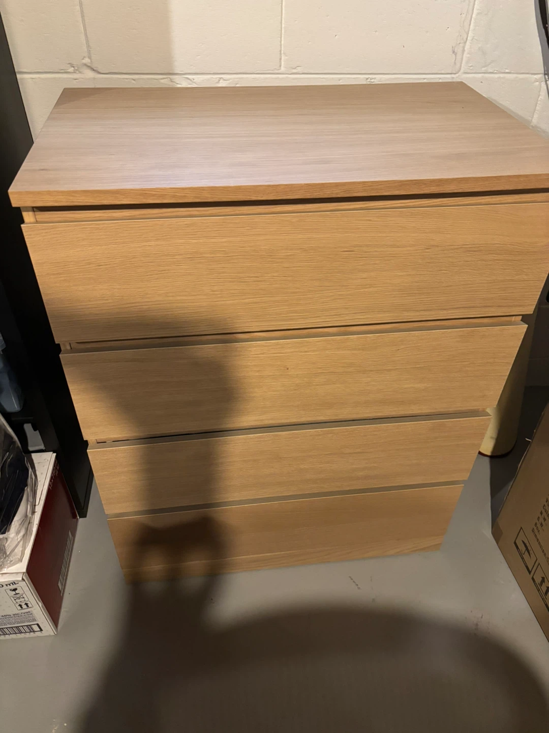 Oak 4-Drawer Dresser