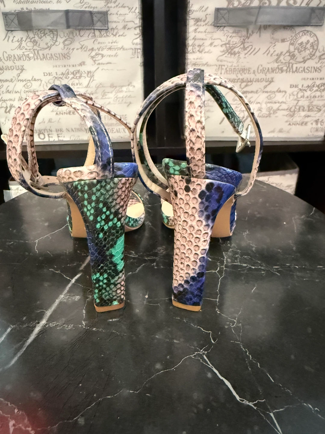 So Me Strappy Heeled Sandals - Snake Print size 6 - photo 3