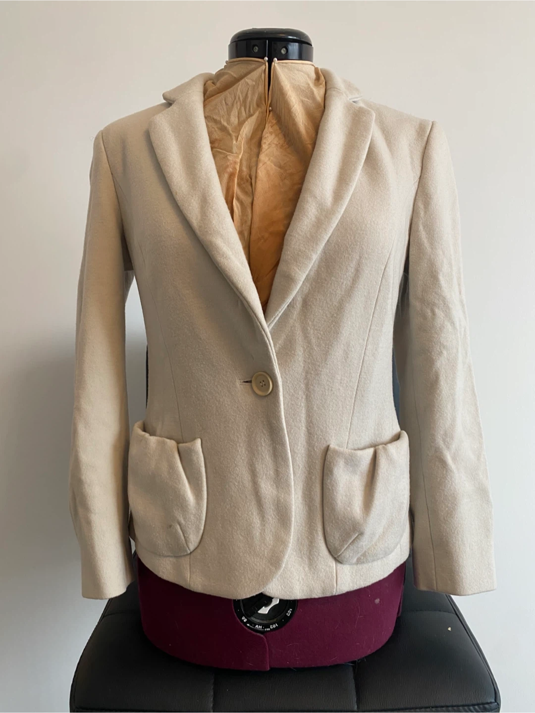 Marccain light grey wool blazer