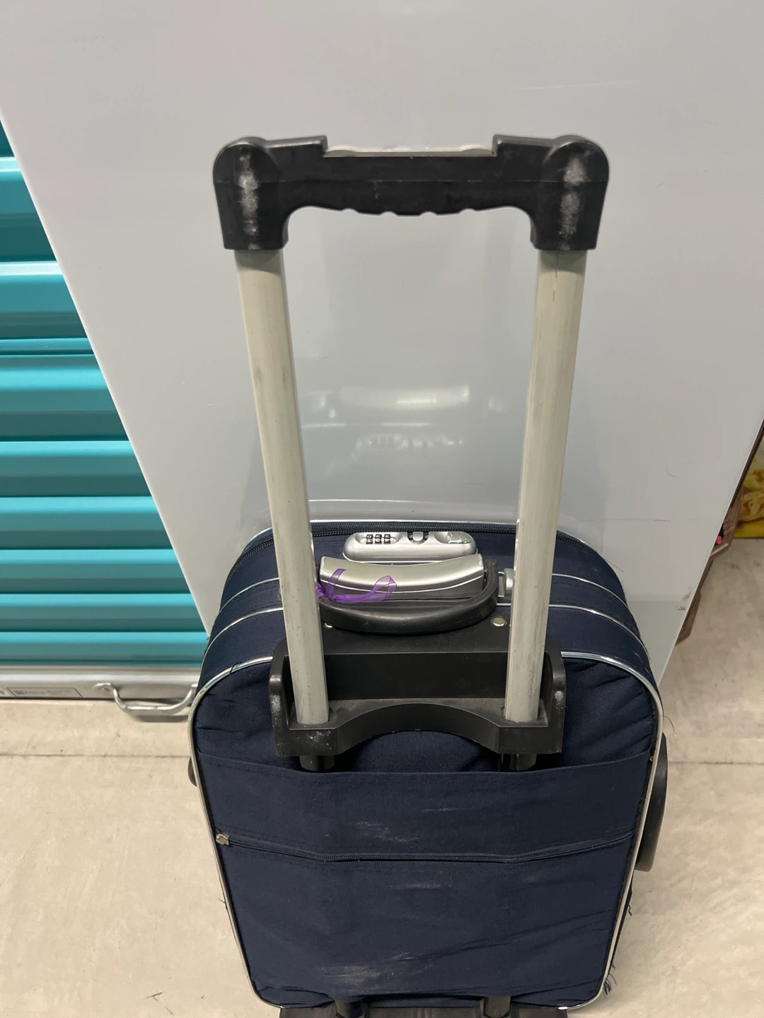 Navy Blue Soft-Sided Spinner Suitcase - photo 5