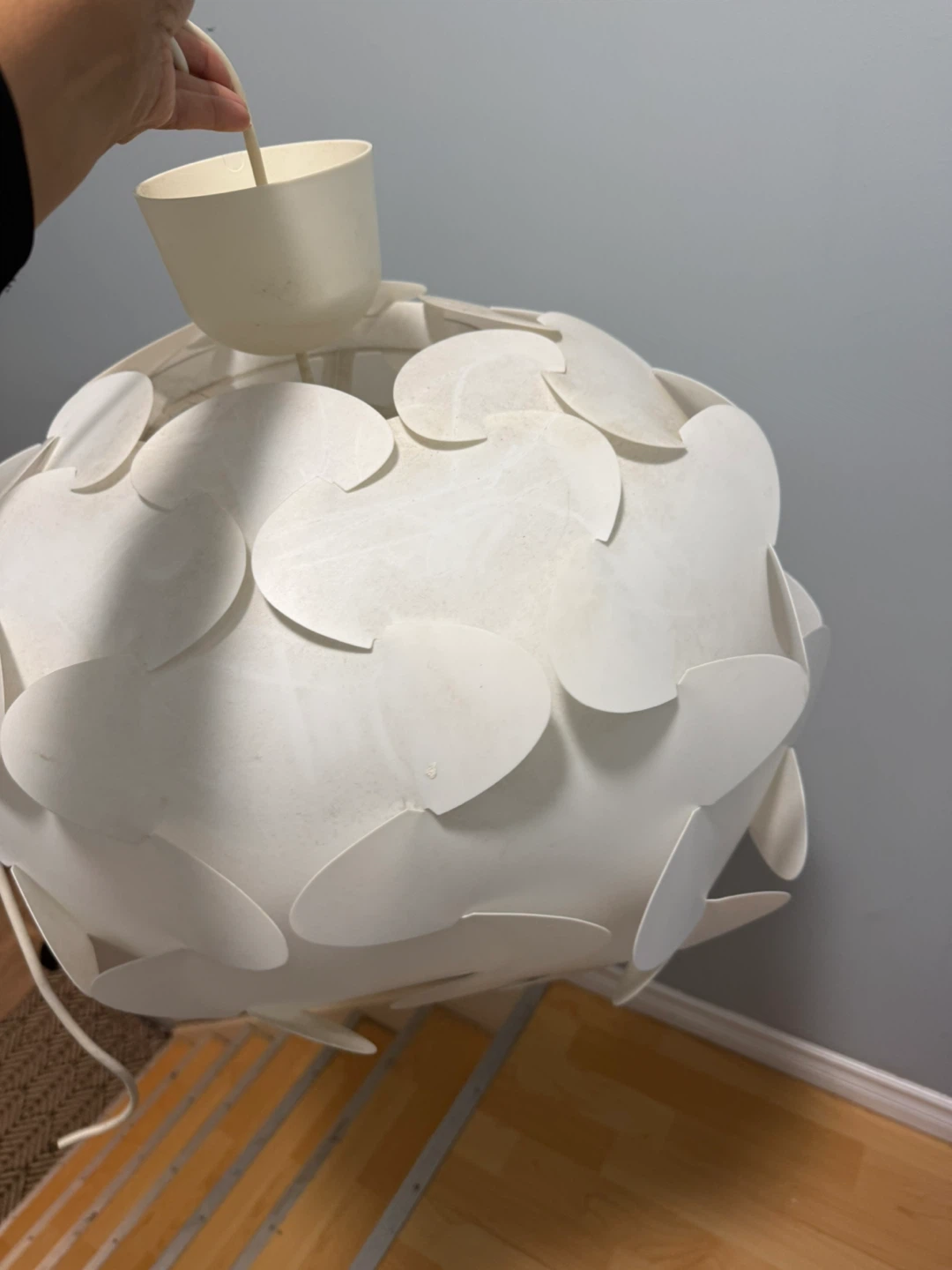 White pendant light shade