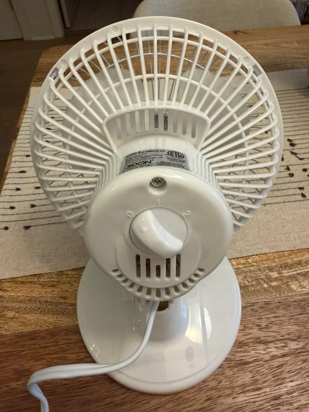🥕GO ON 6-inch 2-Speed Desk Fan - photo 4