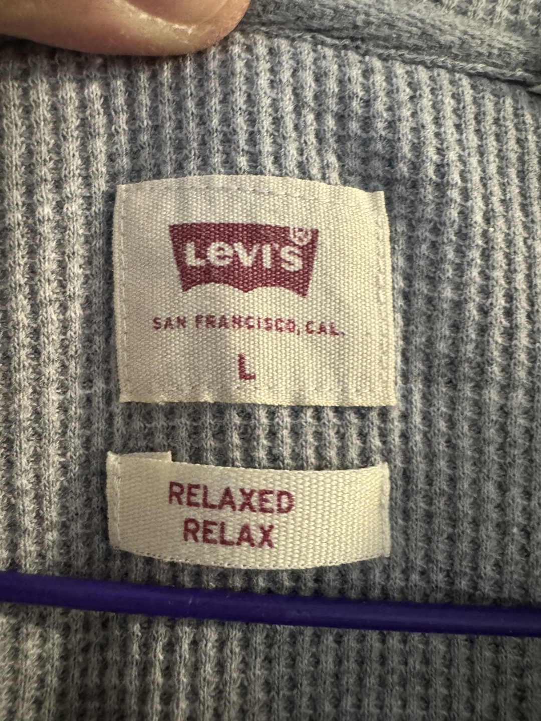 Levi's Blue Full Zip Hoodie - Size L - photo 2