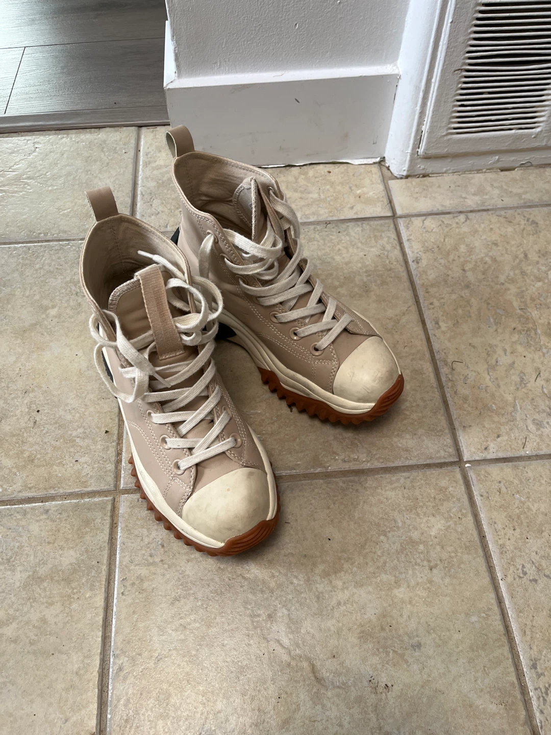 Lumberjack High Top Sneakers - Beige - EUR 37