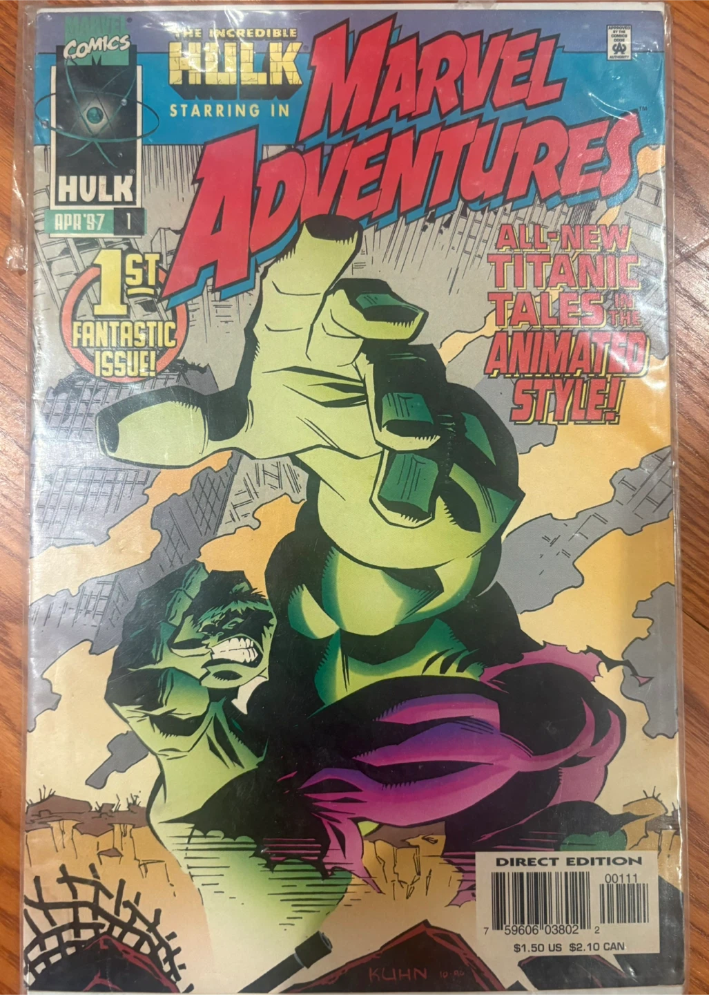Marvel Adventures The Incredible Hulk Comic Books (Set of 2) - photo 2