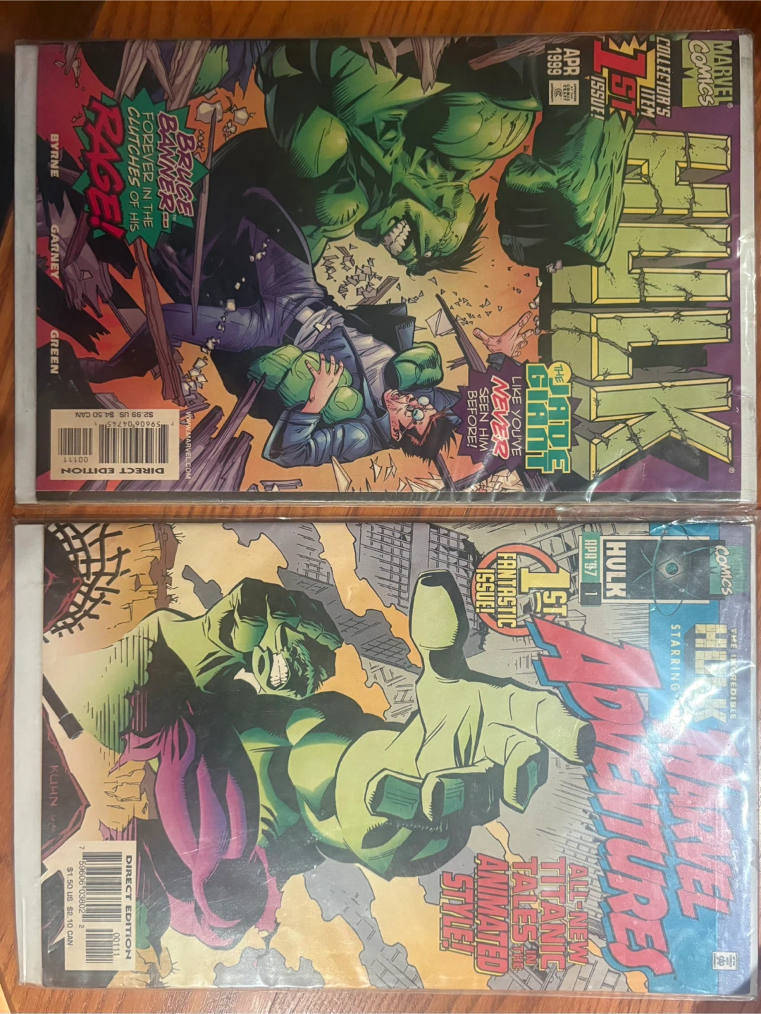 Marvel Adventures The Incredible Hulk Comic Books (Set of 2)