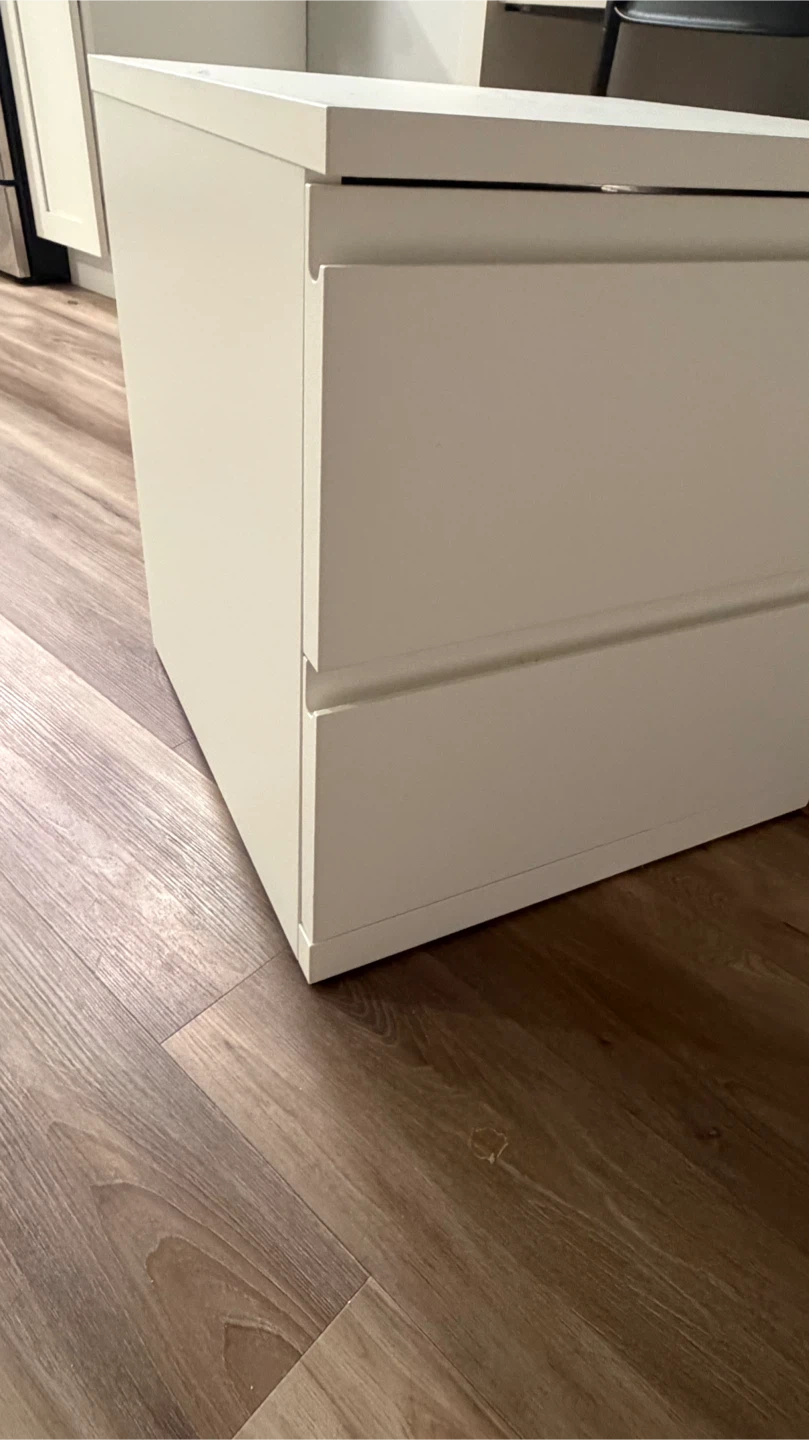 IKEA White 2-Drawer nightstand - photo 2