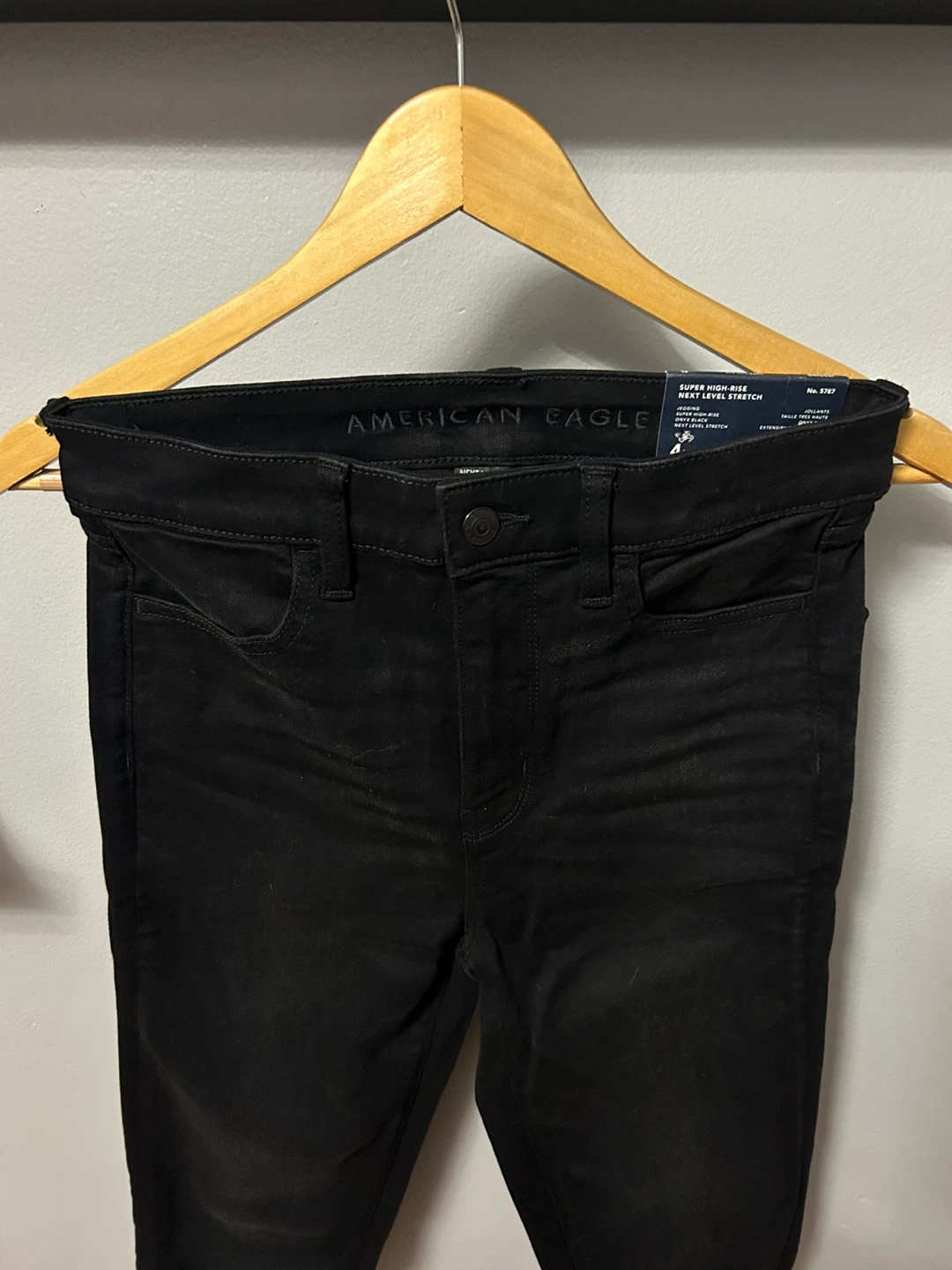American Eagle Black Super High-Rise Jegging Jeans
