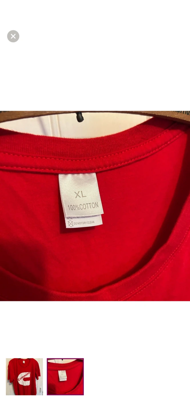Cummins Red T-Shirt XL - photo 2
