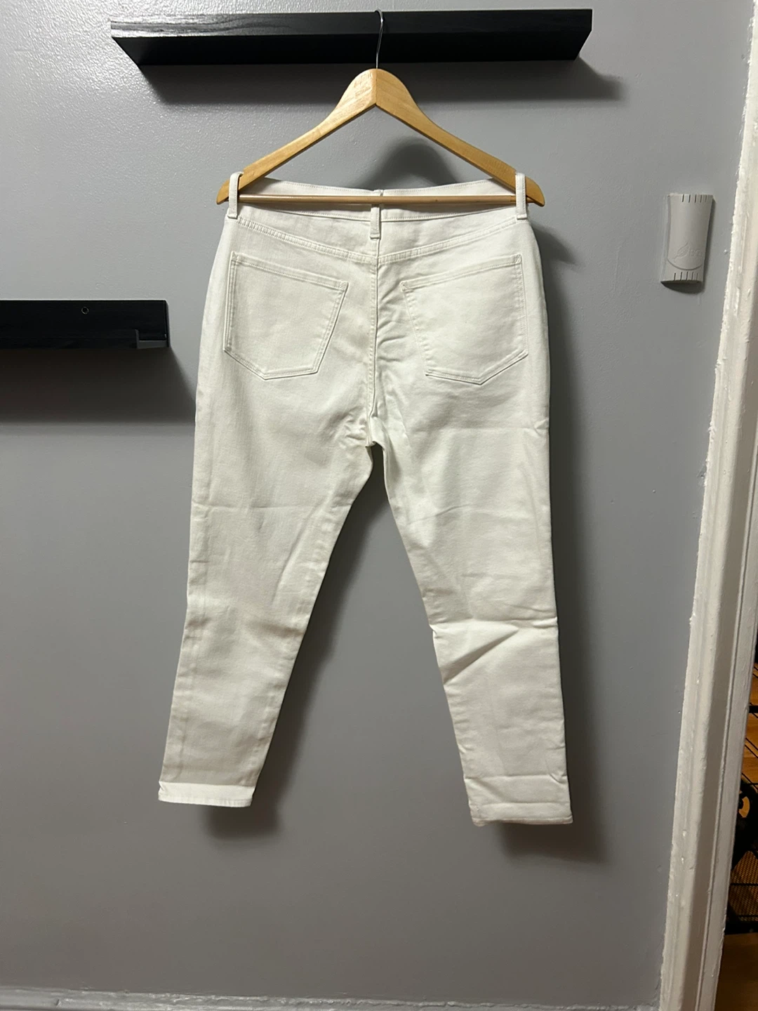 ANA High-Rise Skinny Ankle Jeans - White, Size 8 - photo 4