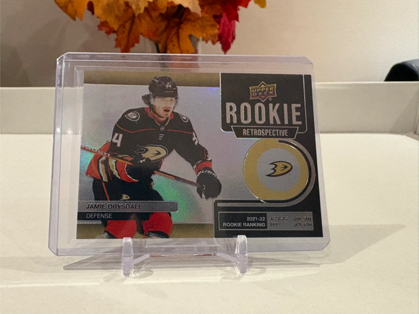 Upper Deck Jamie Drysdale Rookie Retrospective Hockey Card