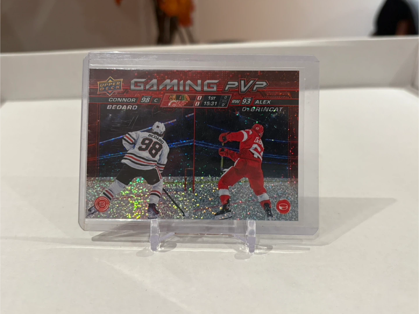 Upper Deck Gaming PVP Connor Bedard Alex DeBrincat Hockey Card