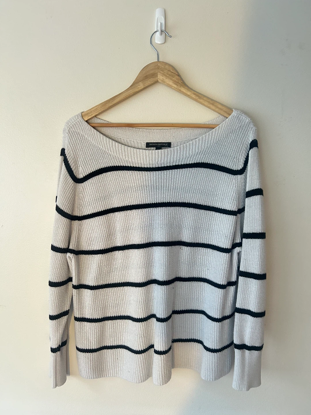 Banana Republic Striped Boat Neck Sweater