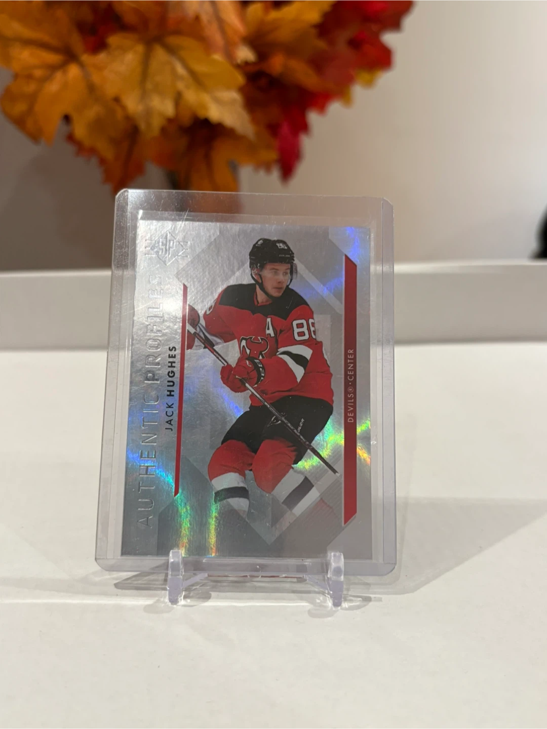 Jack Hughes "Authentic Prospect" Hockey Card