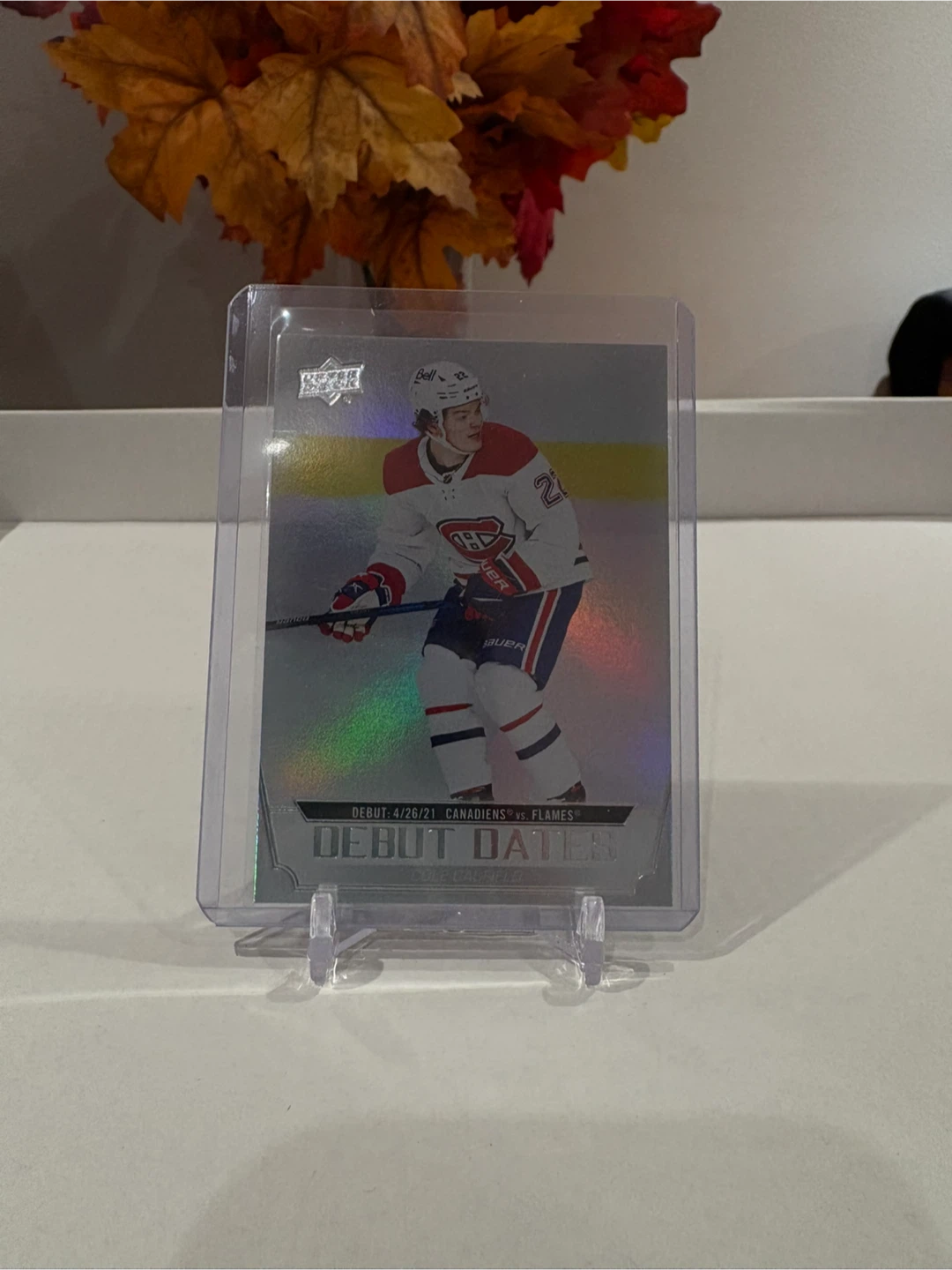 Upper Deck Hockey Card - Cole Caufield Debut
