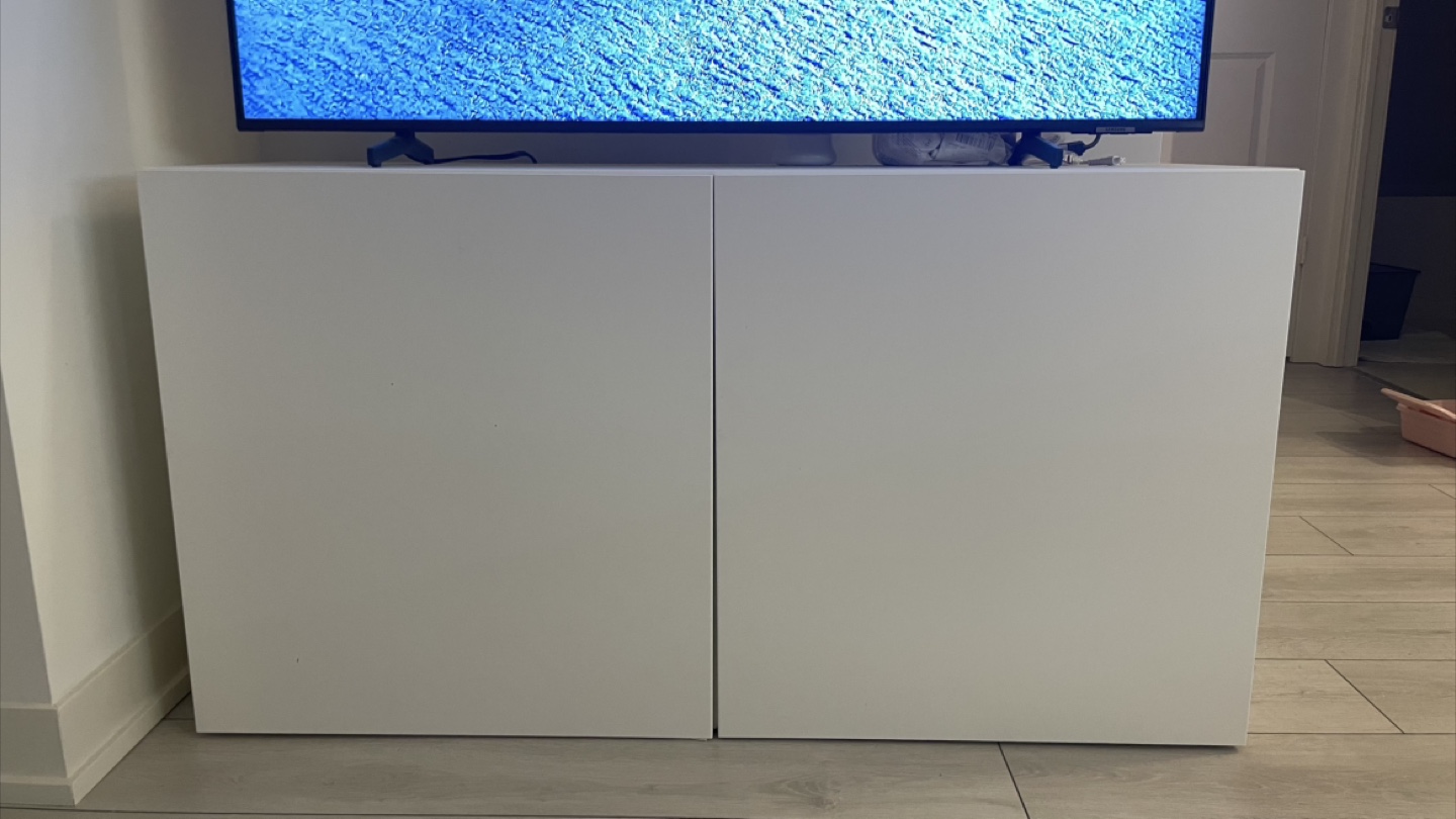 IKEA BESTA Shelf Unit with Doors - White - photo 4