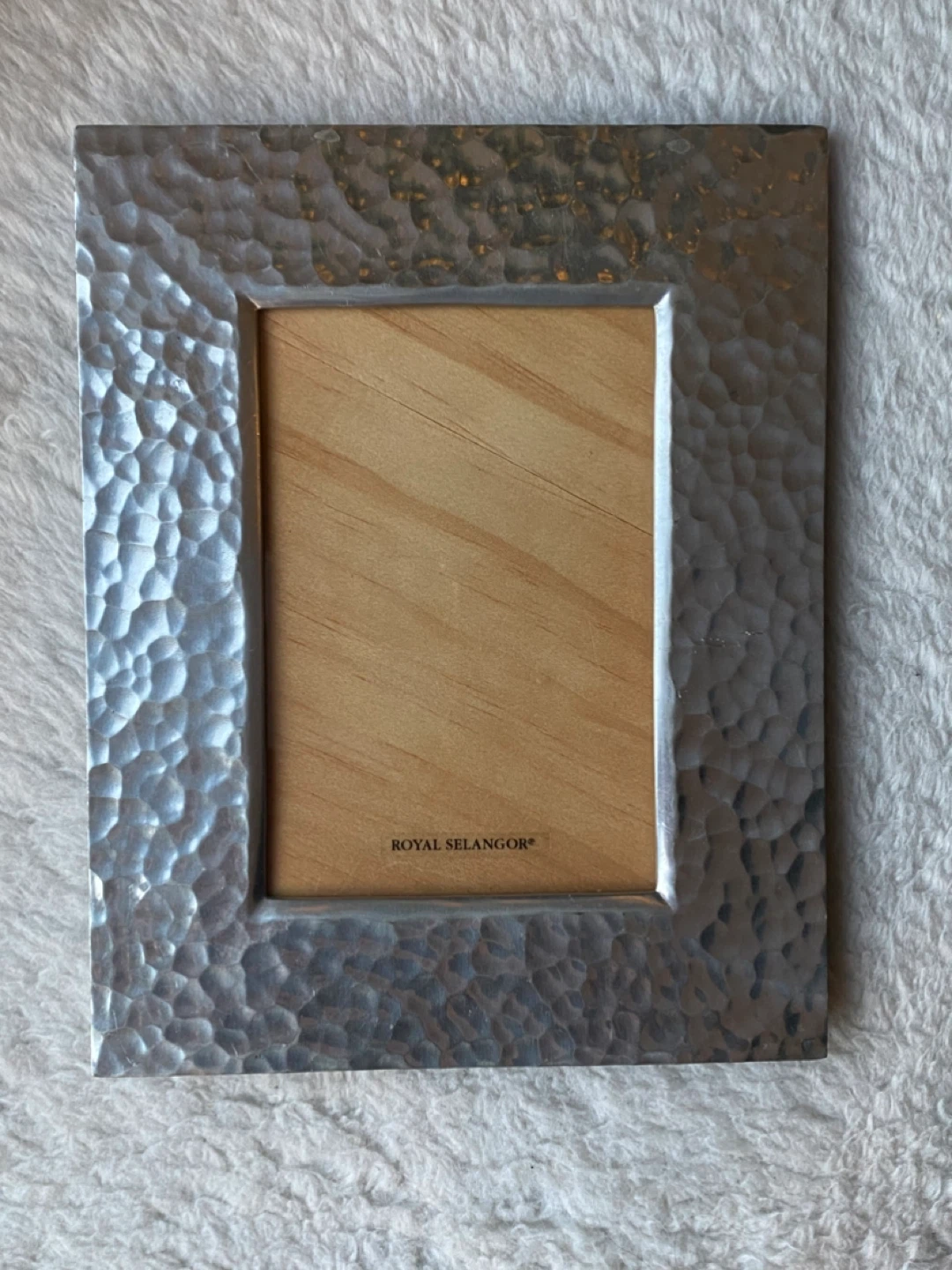 Vintage Royal Selangor Hand-Hammered Pewter Frame