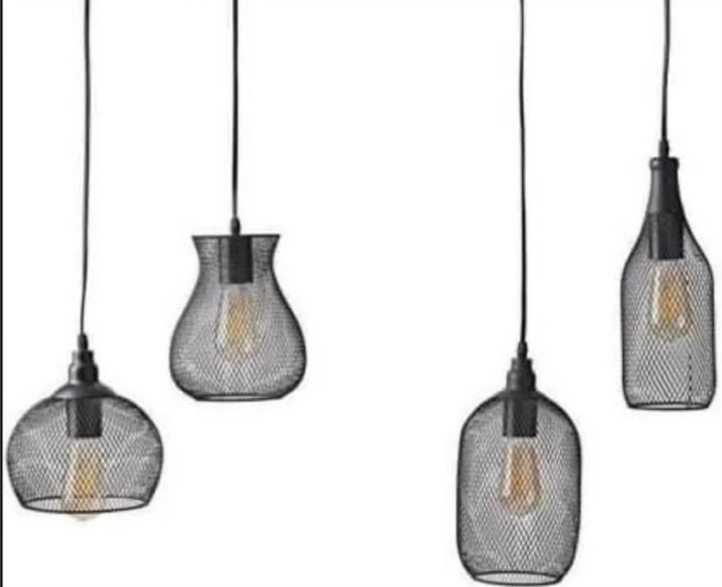 Black 4-Light Pendant Light Fixture - photo 2
