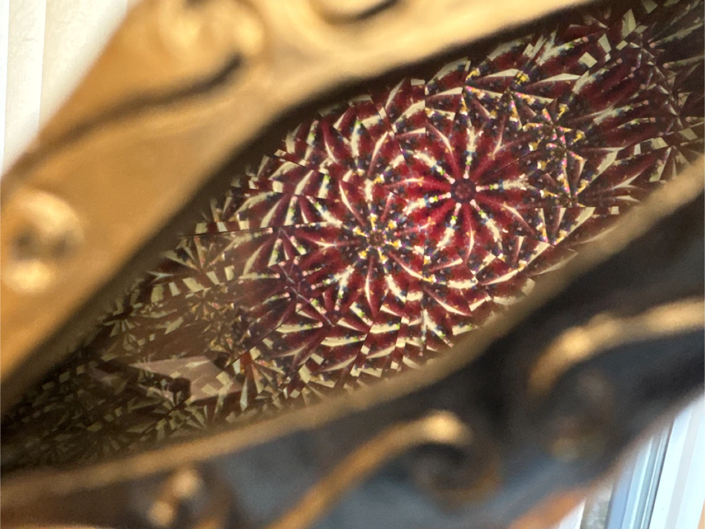 Kaleidoscope with Stained Glass Design