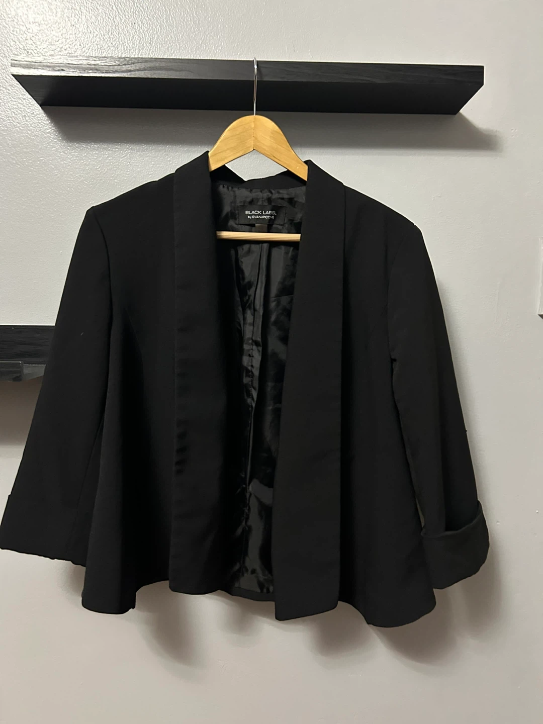 Black Label by Evan-Picone Women's Black Blazer Size 14 - photo 2
